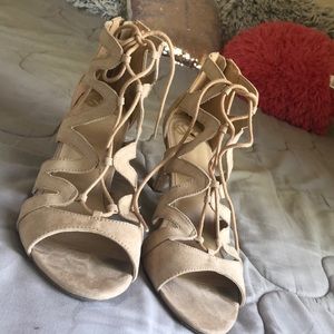 Cream Fergie Heels